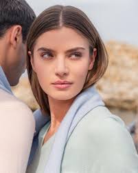 Women's Classic Round Neck Cashmere Jumper Sea Mist Blue