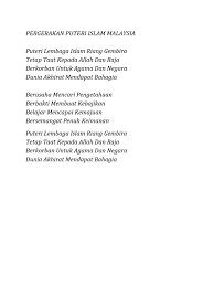 Related to pergerakan puteri islam. Pergerakan Puteri Islam Malaysia