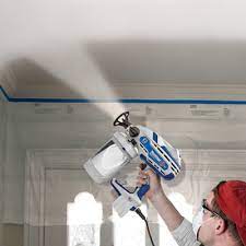 Apply too much pressure with a roller and you break the brittle bond of the section that isn't adhering with the areas which are.it rolls off onto your roller in sheets. How To Paint Popcorn Ceilings Other Ceiling Textures