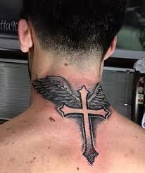 Attractive lettering and cross tattoo. Top 30 Beautiful Cross Tattoos For Men Amazing Cross Tattoos Of 2019
