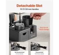Estação de compactação de café expresso VEVOR ABS 51-58 mm com slot  removível