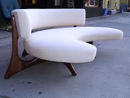 Small Modern Loveseat Home Interior Design Ideas In 2020 Curved Sofa Walnut Sofa Sofa Design