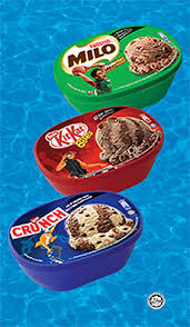 We currently offer our ice cream in 4 different sizes. Nestle Tubs Nestle Malaysia