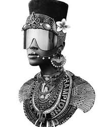 Alien Black And White Hat Riddle History Of Human Zoos The Stories Of Saartjie Baartman And Oto Benga Futurism Art Afrofuturism Art Afro Art