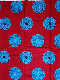 Red Blue Fabric Circle Print African Fabric By The Yard African Fabric For African Clothing Ankar In 2020 African Fabric Printing On Fabric African Print Fabric