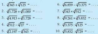 Operasi hitung dalam matematika membahas cara memperlakukan dua buah bilangan atau lebih sesuai dengan operator yang memisahkannya. Contoh Soal Akar Pangkat 3 Kelas 6 Terbaru 2019