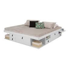 Sale ends in 1 day. Latitude Run Pharr Storage Platform Bed Size King Color Off White Platform Bed With Drawers Bed With Drawers Bed Sizes