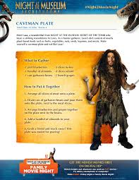 Let The Caveman From Night At The Museum Secret Of The Tomb Help You Feed Your Guests Follow T Night At The Museum Movie Night Activities Family Movie Night