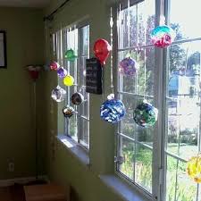 Brighten Up Any Room Hang Friendship Balls In Front Of Your Windows Multiple Colors And Size Glass Balls Display Art Glass Ornaments Stained Glass Christmas