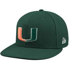 New Era Miami Hurricanes Green 59fifty Fitted Hat Miami Hurricanes Fitted Hats 59fifty Hats