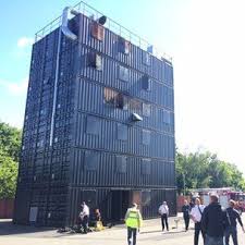 West Midlands Fire Service S New High Rise Training Facility At Oldbury Which Is M Shipping Container Architecture Shipping Container Shipping Container Homes