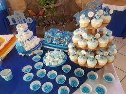 Mesa De Dulces Baby Shower Azul Mesa De Dulces Dulces Para Baby Shower Dulces