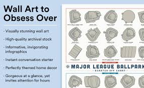 Major League Ballparks Scratch Off Chart