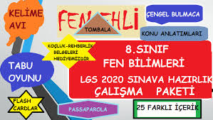 8 sinif fen bilimleri lgs 2020 sinava hazirlik calisma paketi kocluk rehberlik belgeleri hediyeli kocluk tombala kimyasal degisim