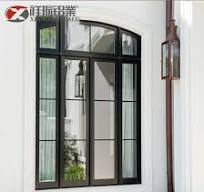 South Africa Aluminium Casement Window with Double Glazing Tinted Glass  Customized Glass Grill Design Customzied Color Fixed Window