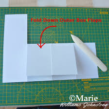 Score the card vertically at 4cm, 8cm, 14cm, and 20cm. Easy Diy Pop Up Box Card Tutorial And Instructions