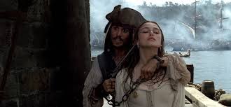 Pirates Of The Caribbean The Curse Of The Black Pearl Skeletons Johnny Depp And Keira Knightley In Pirates Of The Caribbean The Curse Of The Black Pearl 2003 Pirates Of The Caribbean Elizabeth Swann Pirates