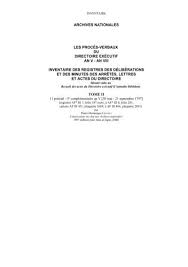 L'inventaire permanent et l'inventaire intermittent ces informations sont transmises sous forme de tableau suivant un modèle informatisé fourni par la commission. Inventaire Des Proces Verbaux An V Prairial A Archives Nationales