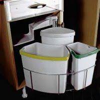 Space Saving Multi Recycler Compartment Bin 500mm Cabinet 40 Litre 50279503 Kitchen Bin Space Saving Bins