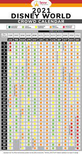 2022 Walt Disney World Crowd Calendar Love The Mouse Travel