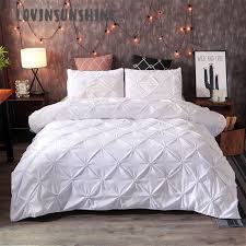 Our comforter sizes guide can help you determine how big yours should be so it can hang nicely. Lovinsunshine Queen Bed Comforter Set White Duvet Cover Set Bedding Set King Luxury Ab 136 Bedding Sets Aliexpress