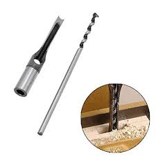 2pcs Wood Drill Bits Square Hole Twist Drill Bits Woodworking Mortising Chisel Countersink Bit Diy Kits Wood Drill Bits Metal Working Tools Woodworking Square
