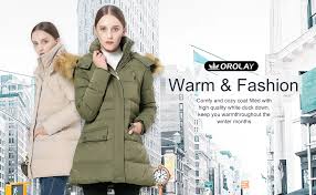 Orolay Womens Thickened Down Jacket Winter Coat Black