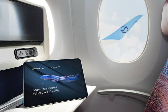 Korean Air adopte Starlink pour offrir le Wi-Fi gratuit à bord - MacGeneration
