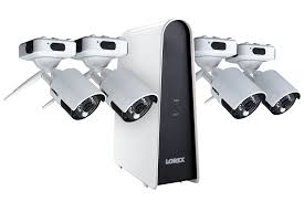 1080p home security camera system wireless with 12 inch monitor wifi surveillance nvr kits, 4 channel wifi video security system with 4pcs 2.0mp ip cameras,free app(no hdd). 1080p Wire Free Camera System Featuring 4 Battery Powered White Outdoor Cameras And 16gb Dvr Lorex