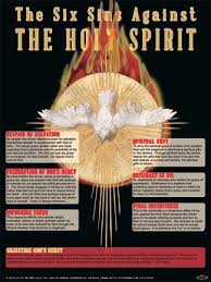 The Six Sins Against The Holy Spirit Explained Poster Holy Spirit Catholic Posters Bible Prayers