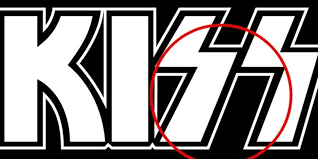 Black And White Kiss Logo The Huge Thing You Somehow Never Noticed About Kiss Kiss Logo Logos Life Logo
