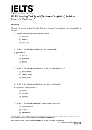 Sentence Completion Activity Student S Worksheet A Math Lesson Plans Template Math Lesson Plans How To Plan