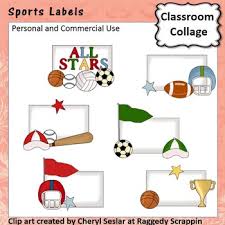 67 sports clip art images. Sports Border Clip Art Worksheets Teachers Pay Teachers