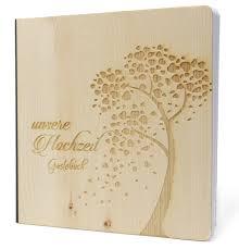 Schöne gästebücher zur hochzeit gibt es hier. Hochzeit Gastebuch Mit Edlem Echtholz Zirbenholz Cover In Der Grosse 20 X 20cm 192 Beschreibbare Seiten Hochwertiges 120g Papier Myzirbe