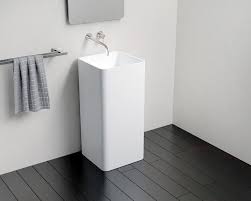 freestanding sink square pedestal