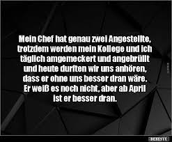 Sie tritt in kraft, wenn ein unternehmen nicht mehr genügend aufträge hat, um seine mitarbeiter voll zu beschäftigen. Mein Chef Hat Genau Zwei Angestellte Trotzdem Werden Lustige Bilder Spruche Witze Echt Lustig