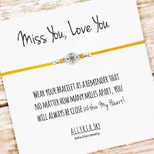 #movingawayquotes #goodbyequotes #farewellquotes #goodbyemessages #farewellmessages #farewellwishes. Best Friend Bracelet With Miss You Card Best Etsy Goodbye Gifts Miss You Cards Friend Moving Away Gifts