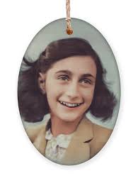 Anne Frank, Diarist WWII Ornament by Esoterica Art Agency