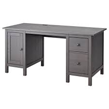 Hemnes Desk Gray Dark Gray Stained 61x25 5 8 Ikea Grey Desk Ikea Hemnes Desk Black Desk