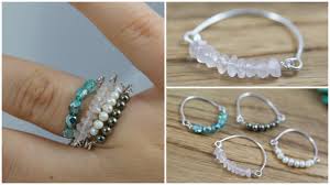 Having a good guide and a 'go to' resource simplifies your journey in learning how to bead. Diy Bead Wire Stacked Rings Jewelry Tutorial Youtube
