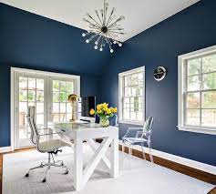 Empty frame/styled stock photography/blue wall/blue wall mockup/room photography mockup/stock photo/room mockup. 3 Best Colors For Home Offices And 23 Examples Digsdigs