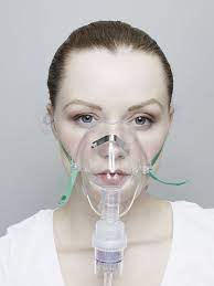 Woman Wearing An Oxygen Mask Oxygen Mask Mask Mask Drawing