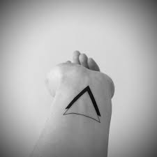 2pcs Black Double Triangle Tattoo Inknart Temporary Tattoo Wrist Quote Tattoo Body Sticker Fake Tattoo Weddi Double Triangle Tattoo Triangle Tattoo Tattoos