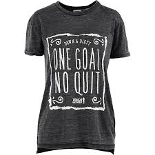 Official Tough Mudder Womens No Quit Ruffy Tee Shirt