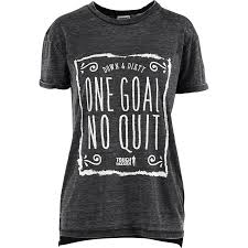 Official Tough Mudder Womens No Quit Ruffy Tee Shirt