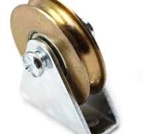 Skelang 3 In V-Groove Wheel, Slide Gate Wheel With Double Bearings, Rolling  Gate Caster For