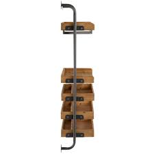 Voir cette épingle et d'autres images dans deco par ab. Une Etagere Au Style Industriel Pour Suspendre Vos Verres Et Bouteilles De Vin