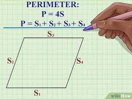 The length of one diagonal of a rhombus is a geometric mean of the length of the other diagonal and the length of the side. 3 Ways To Find The Perimeter Of A Rhombus Wikihow