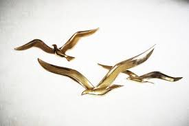 Vintage 70s Abstract Syroco Birds In Flight Wall Decor Eames Etsy Bird Wall Art Flying Birds Wall Art Metal Bird Wall Art