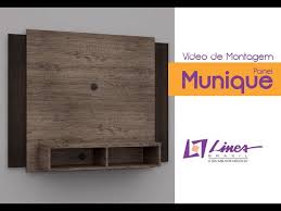 Utilizando somente o rack, você não pode escolher a altura ideal da televisão, mas com o painel isso é possível. Como Montar Painel Para Tv Munique Linea Brasil Youtube